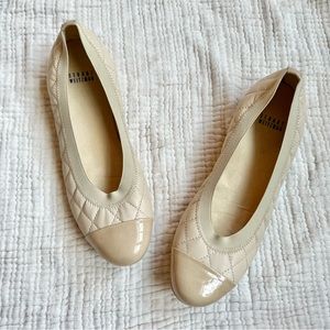 Stuart Weitzman | NWOT Nude Quilted Cap Toe Slip On Ballet Flats 8N